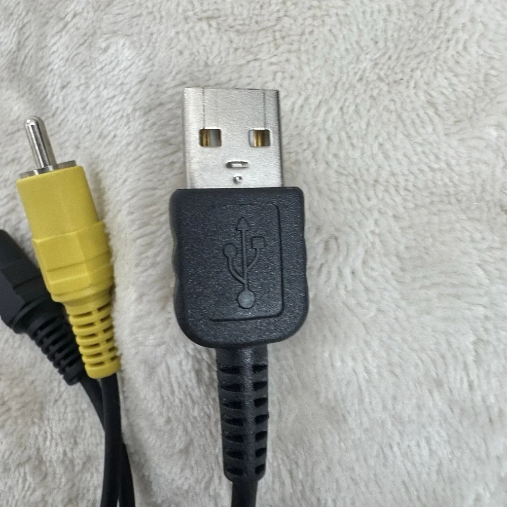Sony OEM Multi Terminal USB AV Cable RCA Audio Video Camera Camcorder Cord